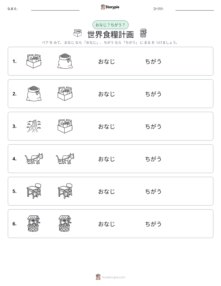 同じか違うか