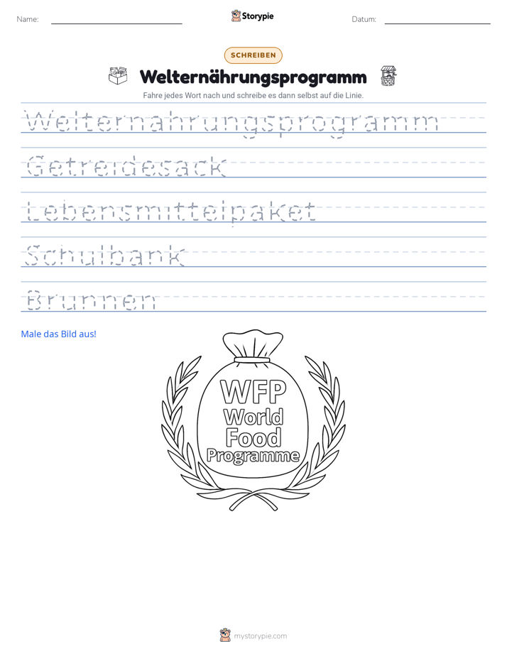 Schreibübung