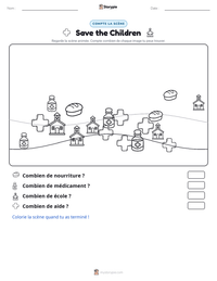 Aperçu de la feuille de travail imprimable Save the Children