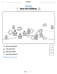 Save the Children yazdırılabilir çalışma sayfası önizlemesi