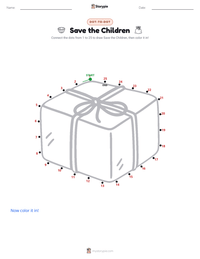 Save the Children printable worksheet preview