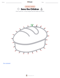 Anteprima della scheda stampabile di Save the Children