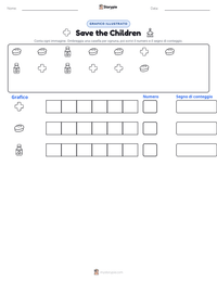 Anteprima della scheda stampabile di Save the Children