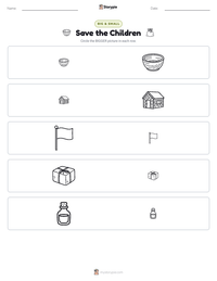 Save the Children printable worksheet preview