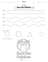 Anteprima della scheda stampabile di Save the Children