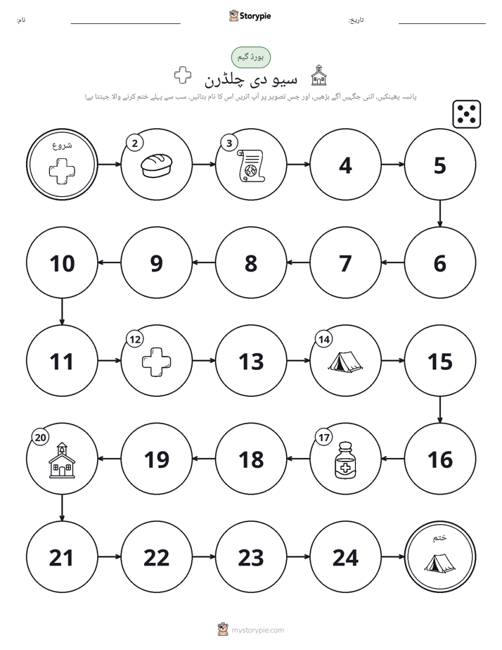 رول اور منتقل کریں کھیل