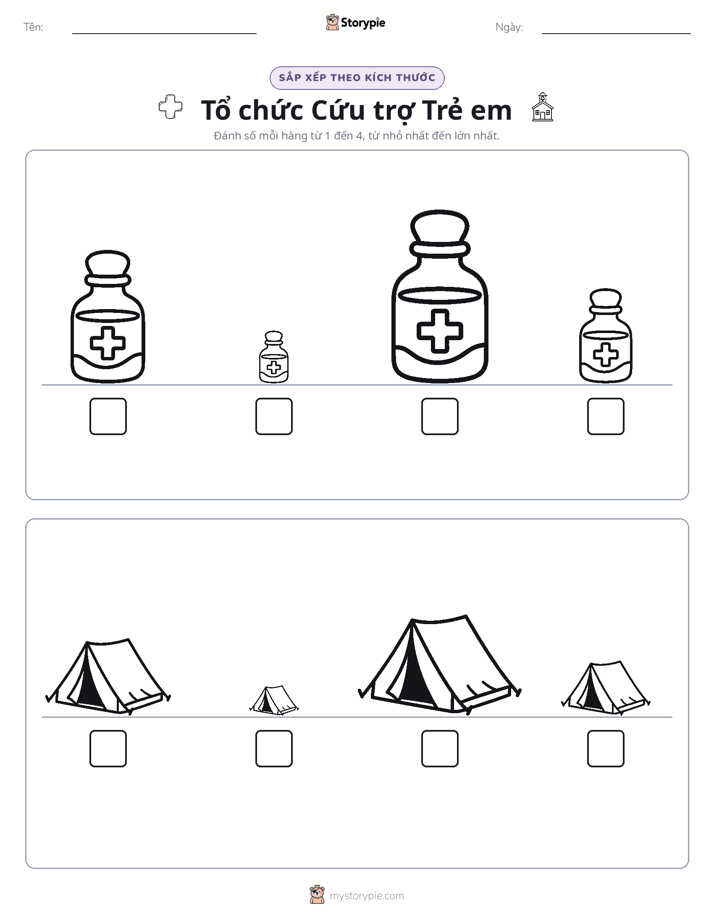 Thứ Tự Kích Thước