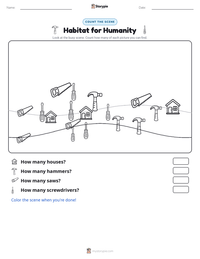 Habitat for Humanity printable worksheet preview