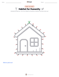 Habitat for Humanity druckbare Arbeitsblatt Vorschau