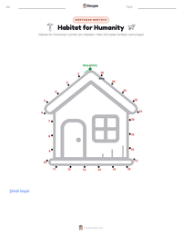 Habitat for Humanity yazdırılabilir çalışma sayfası önizlemesi