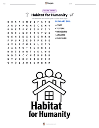 Habitat for Humanity yazdırılabilir çalışma sayfası önizlemesi