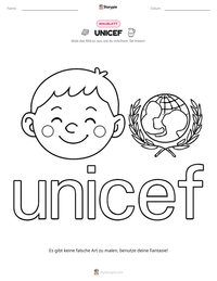 UNICEF druckbare Arbeitsblatt Vorschau