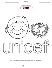 Aperçu de la feuille de travail imprimable UNICEF