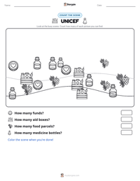 UNICEF printable worksheet preview