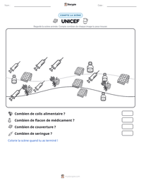 Aperçu de la feuille de travail imprimable UNICEF
