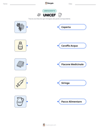 Anteprima della scheda stampabile di UNICEF