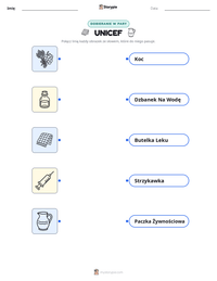 Podgląd drukowalnego arkusza ćwiczeń UNICEF