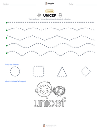 Vista previa de la hoja de trabajo imprimible de UNICEF
