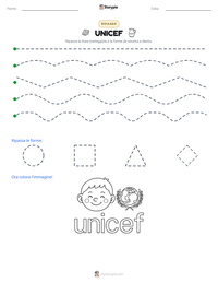 Anteprima della scheda stampabile di UNICEF
