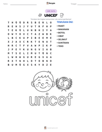 Prabaca lembar kerja cetak UNICEF