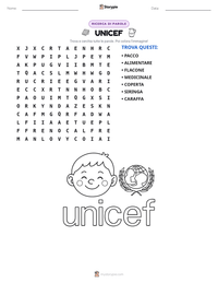 Anteprima della scheda stampabile di UNICEF