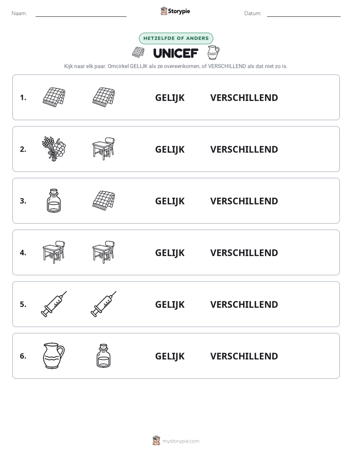 Zelfde of Verschillend