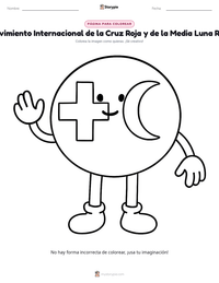 Vista previa de la hoja de trabajo imprimible de Movimiento Internacional de la Cruz Roja y de la Media Luna Roja