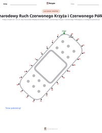 Podgląd drukowalnego arkusza ćwiczeń Międzynarodowy Ruch Czerwonego Krzyża i Czerwonego Półksiężyca