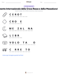 Anteprima della scheda stampabile di Movimento Internazionale della Croce Rossa e della Mezzaluna Rossa