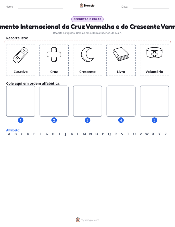 Recortar & Colar Alfabeto