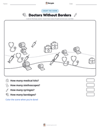 Doctors Without Borders printable worksheet preview
