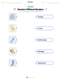 Doctors Without Borders printable worksheet preview