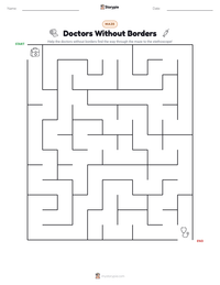 Doctors Without Borders printable worksheet preview