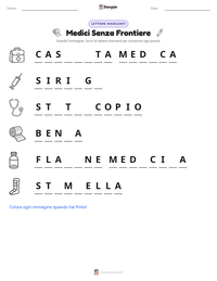 Anteprima della scheda stampabile di Medici Senza Frontiere