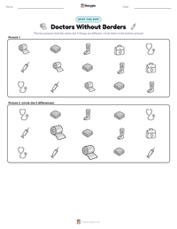 Doctors Without Borders printable worksheet preview