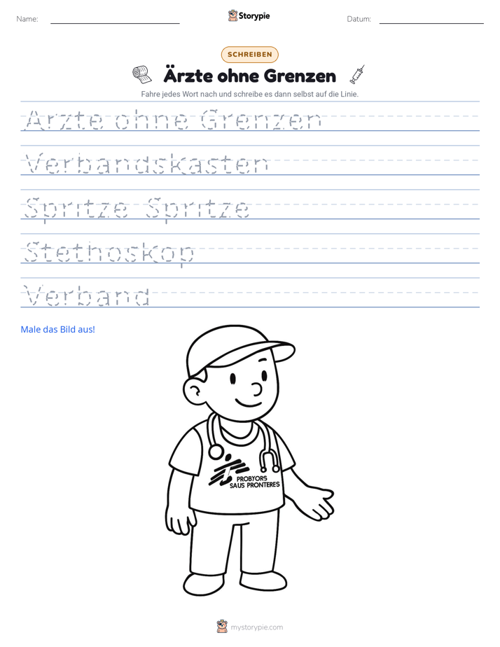 Schreibübung