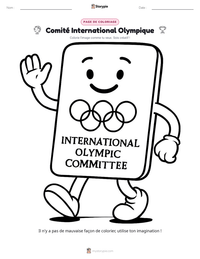 Aperçu de la feuille de travail imprimable Comité International Olympique