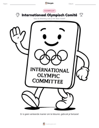 Internationaal Olympisch Comité afdrukbare werkblad voorbeeld