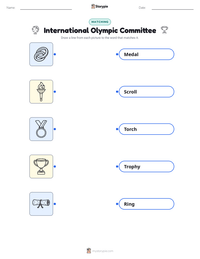 International Olympic Committee printable worksheet preview