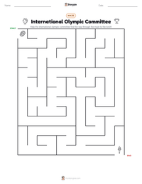 International Olympic Committee printable worksheet preview