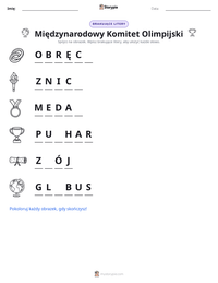 Podgląd drukowalnego arkusza ćwiczeń Międzynarodowy Komitet Olimpijski