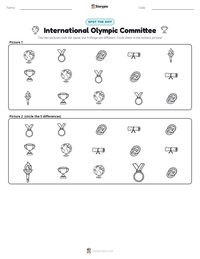 International Olympic Committee printable worksheet preview