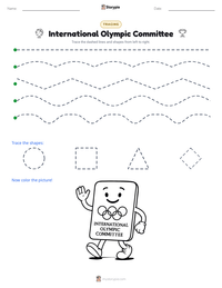 International Olympic Committee printable worksheet preview