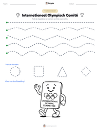 Internationaal Olympisch Comité afdrukbare werkblad voorbeeld