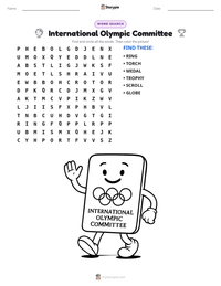 International Olympic Committee printable worksheet preview