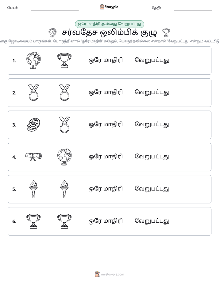 அதே அல்லது மாறுபட்டது