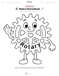Rotary International printable worksheet preview