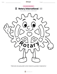 Prabaca lembar kerja cetak Rotary International