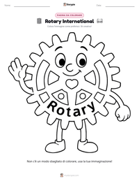 Anteprima della scheda stampabile di Rotary International