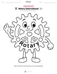Prévia da folha de atividades imprimível Rotary International